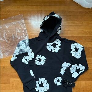 Denim Tears Black and White Hoodie